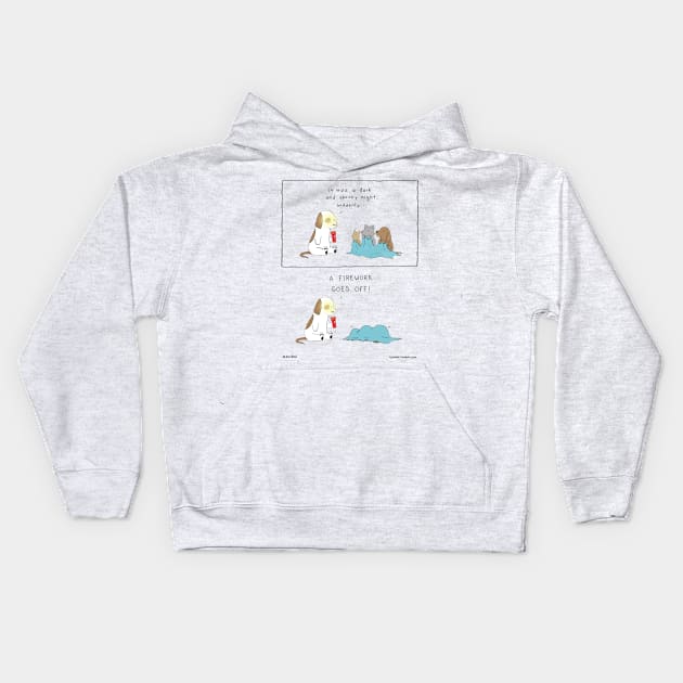 Firework Kids Hoodie by Liz Climo